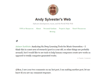 Tablet Screenshot of andysylvester.com
